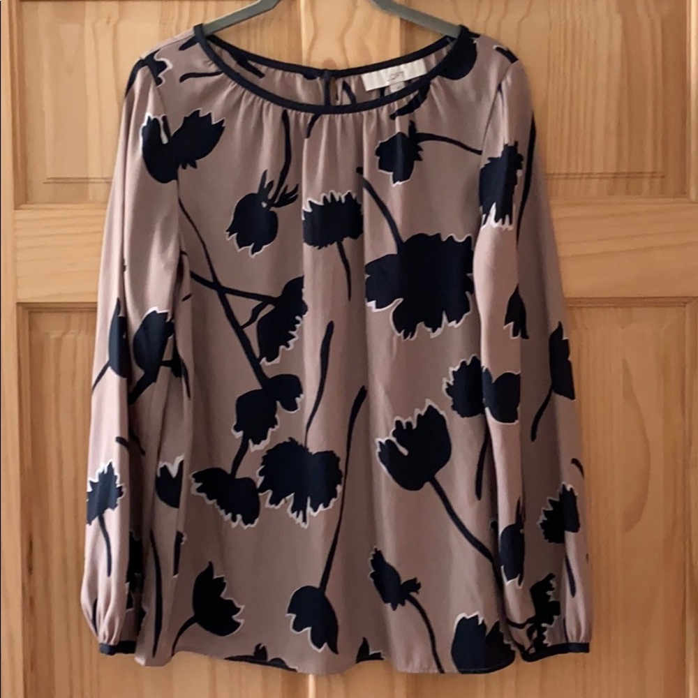 Abstract floral blouse